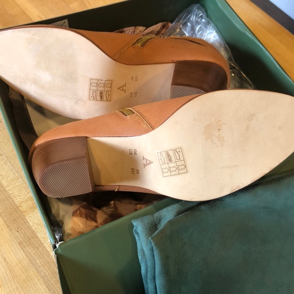 Anthropologie Rose Side Buckle Leather Boots - Picture 6 of 7